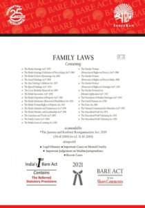 Family Laws: Bare Act (Containing 31 Acts) Hardbound – Online Books Bazaar